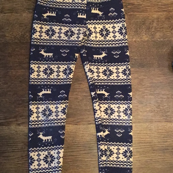 thick patterned leggings